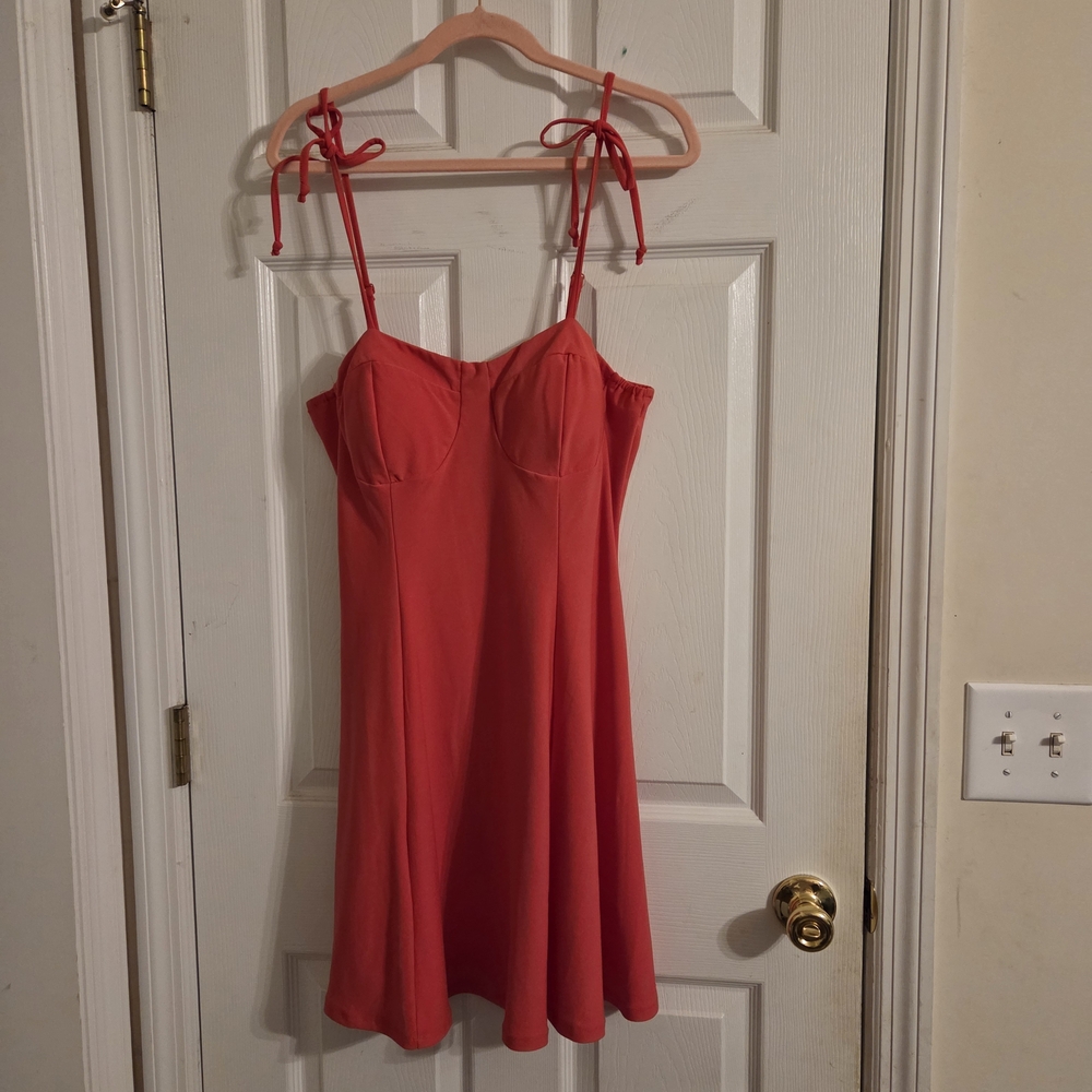 NWT Lily Rose Pink Mini Dress with Tie Straps Size XL